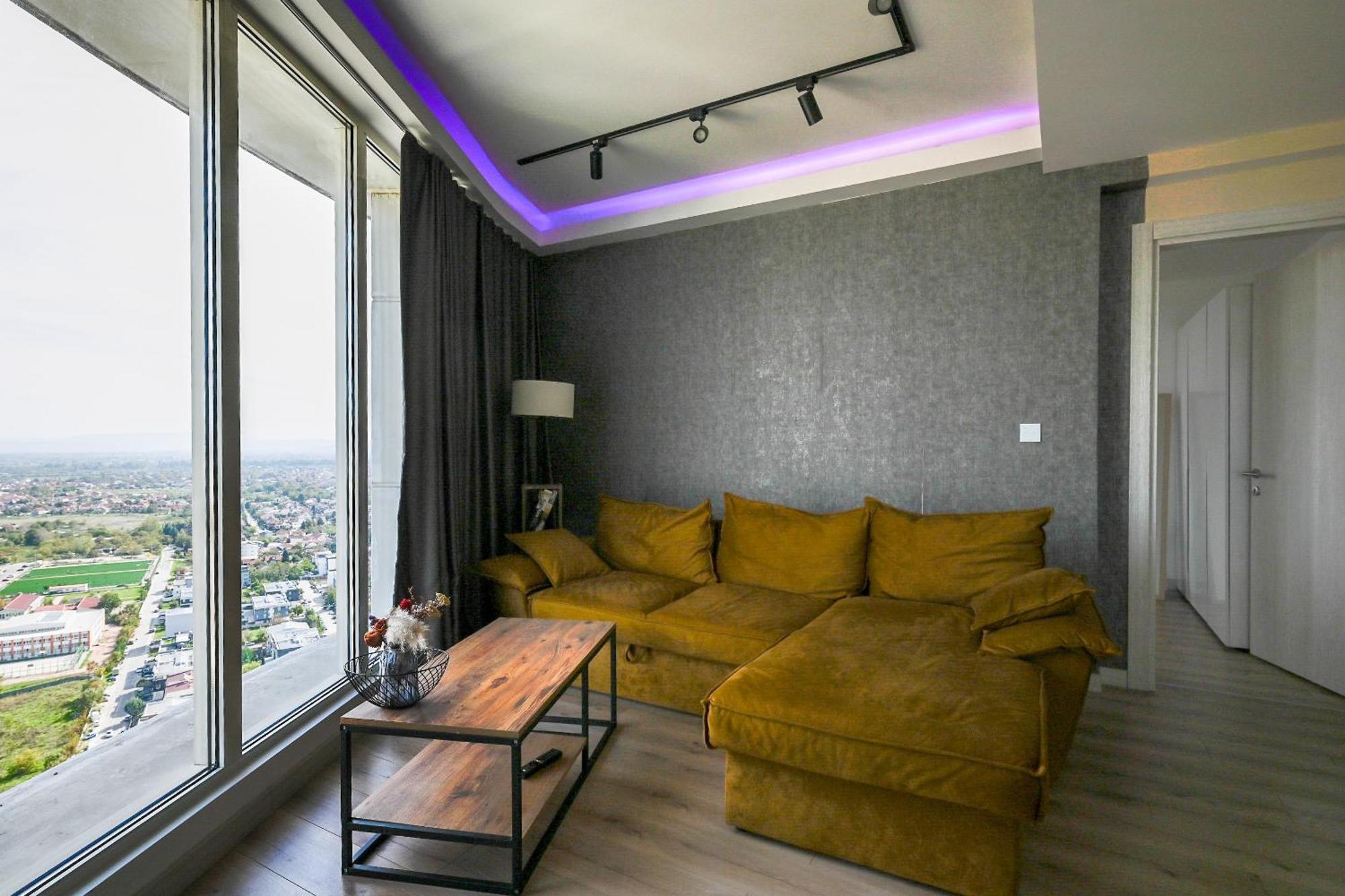Alfred Sky Smart Apartment 29Th Spa Included Skopie Exterior foto